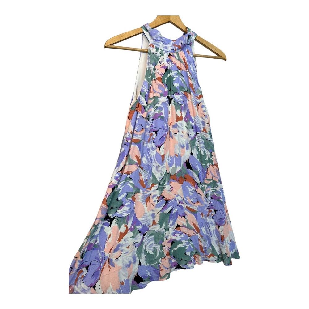 NWT Lulus Floral High Neck Coquette Cottagecore swing Dress Girly Romantic Small